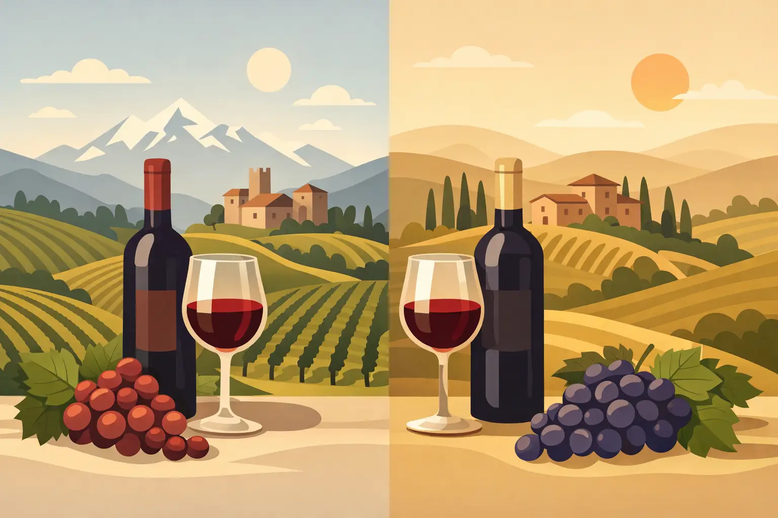 Barolo vs Brunello Differences Explained